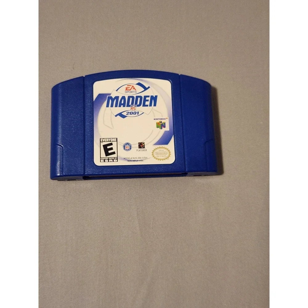 Madden N64 Lot Of 4 Games Only 2001 99 2002 Football 64